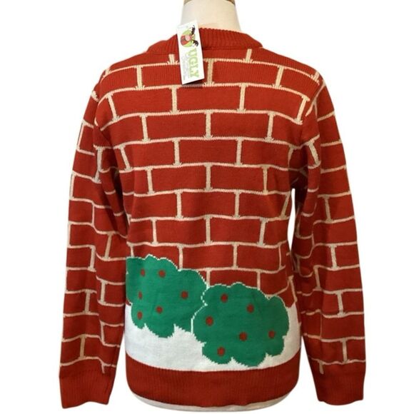 NWT 3D Chimney Fire Place Ugly Christmas Sweater Small - Picture 8 of 10
